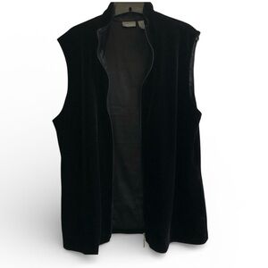 Chico’s Velour Full Zip Women’s Vest